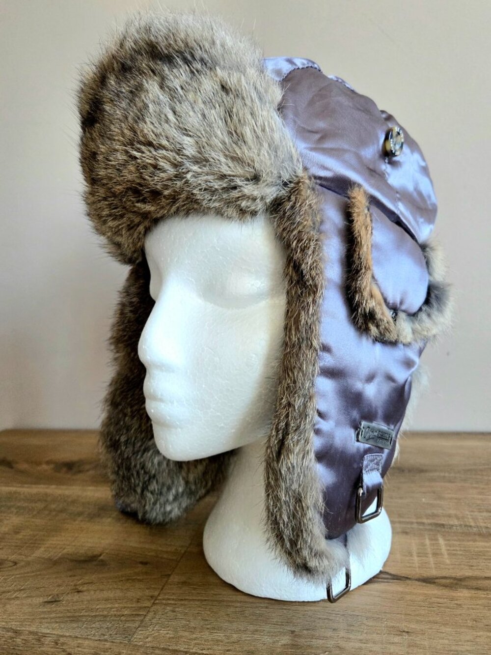 Barts Trapper Ushanka Hat with Real Rabbit Fur